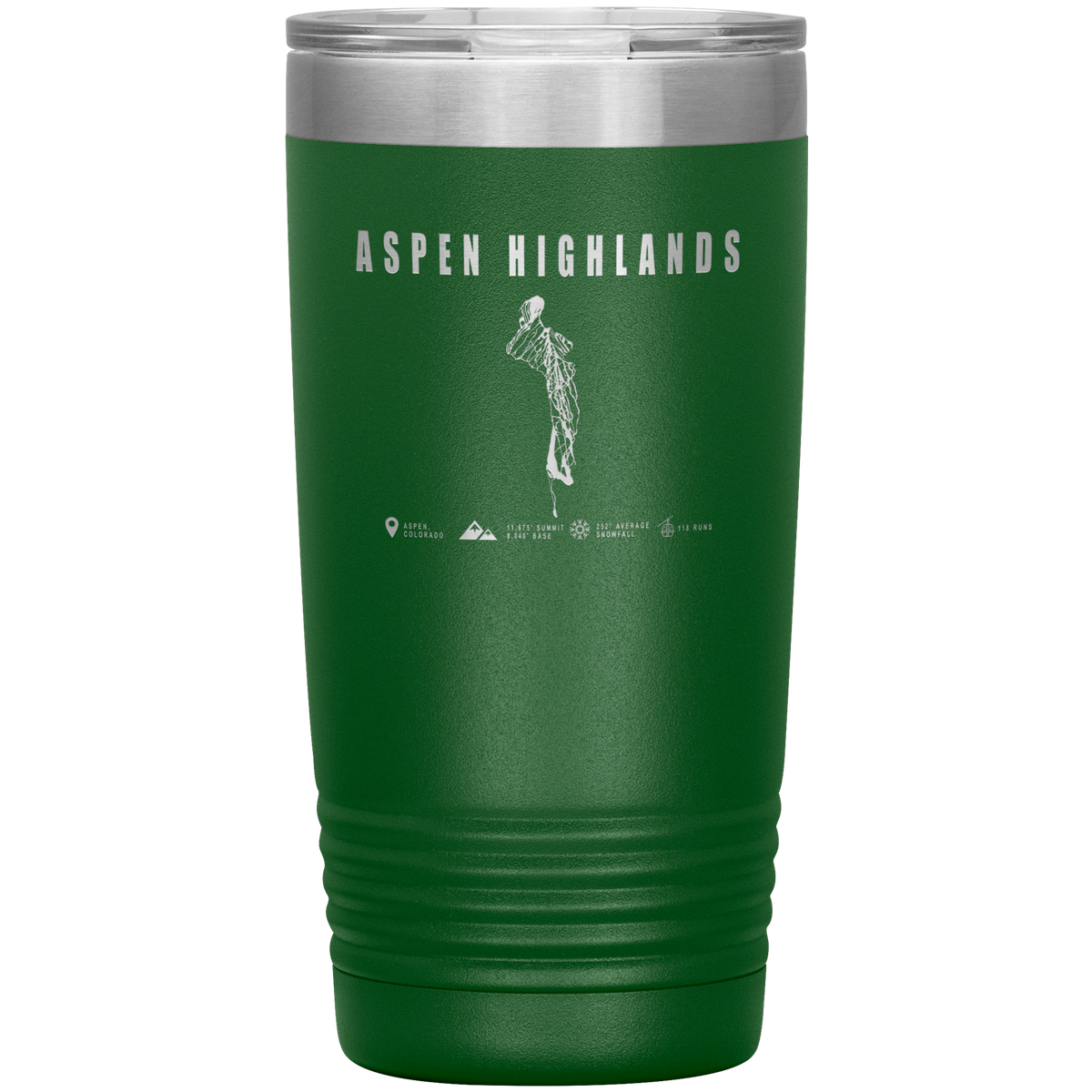 Aspen Highlands, Colorado Ski Resort 20oz Tumbler - Powderaddicts