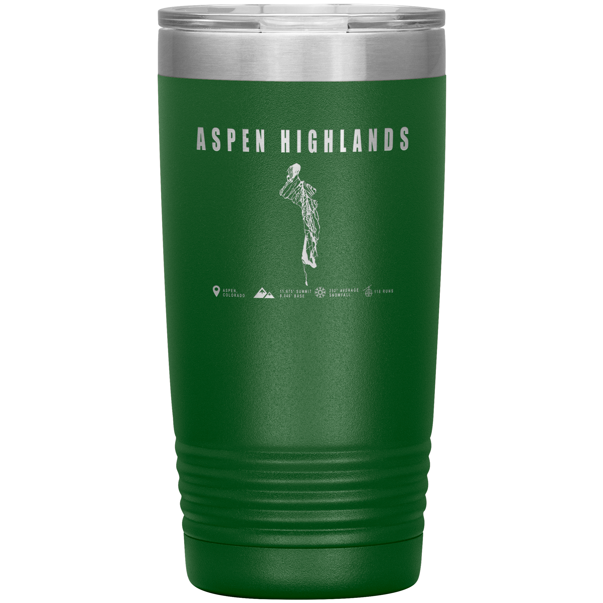 Aspen Highlands, Colorado Ski Resort 20oz Tumbler - Powderaddicts