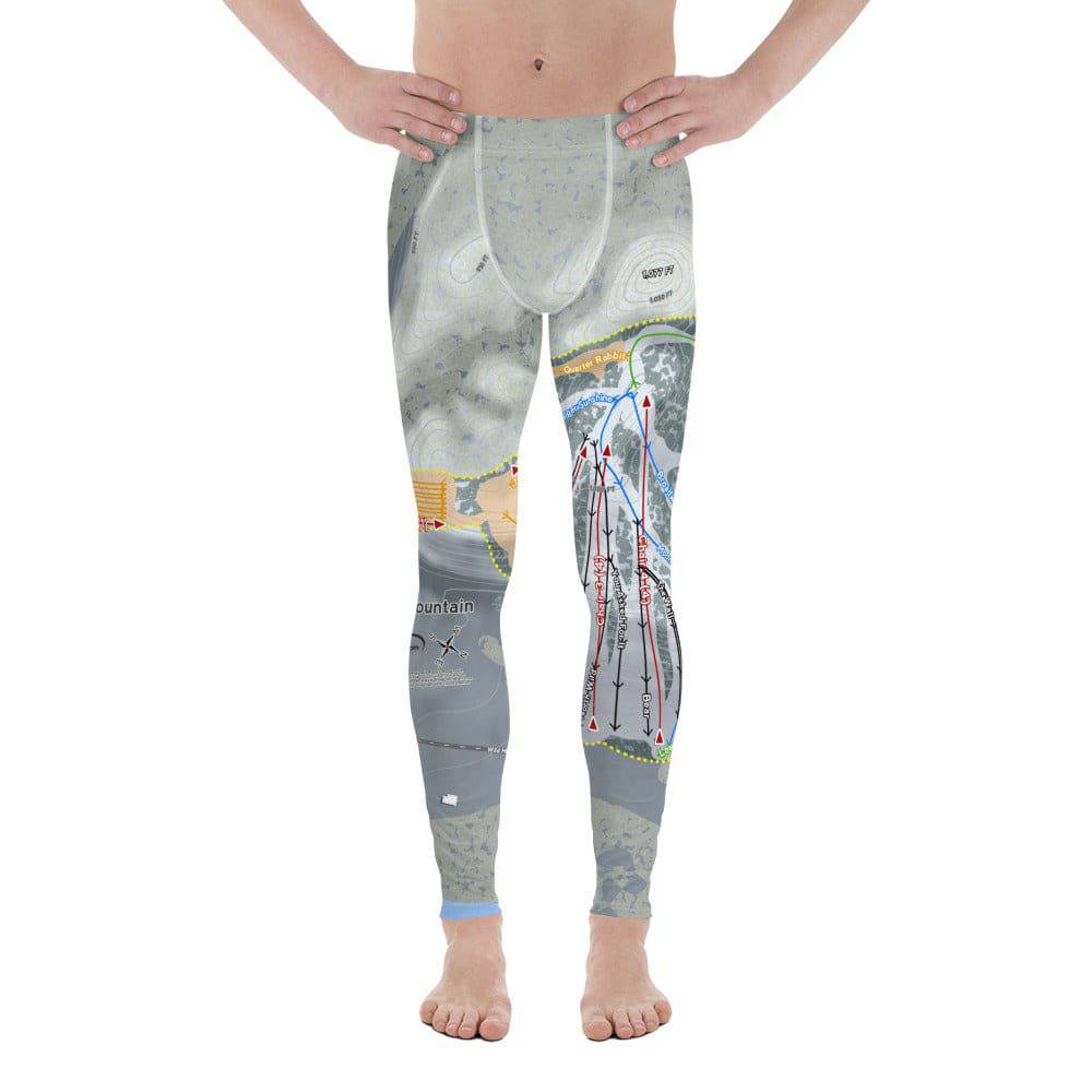 Wild Mountain, Minnesota Ski Trail Map Men's Base Layer Bottom