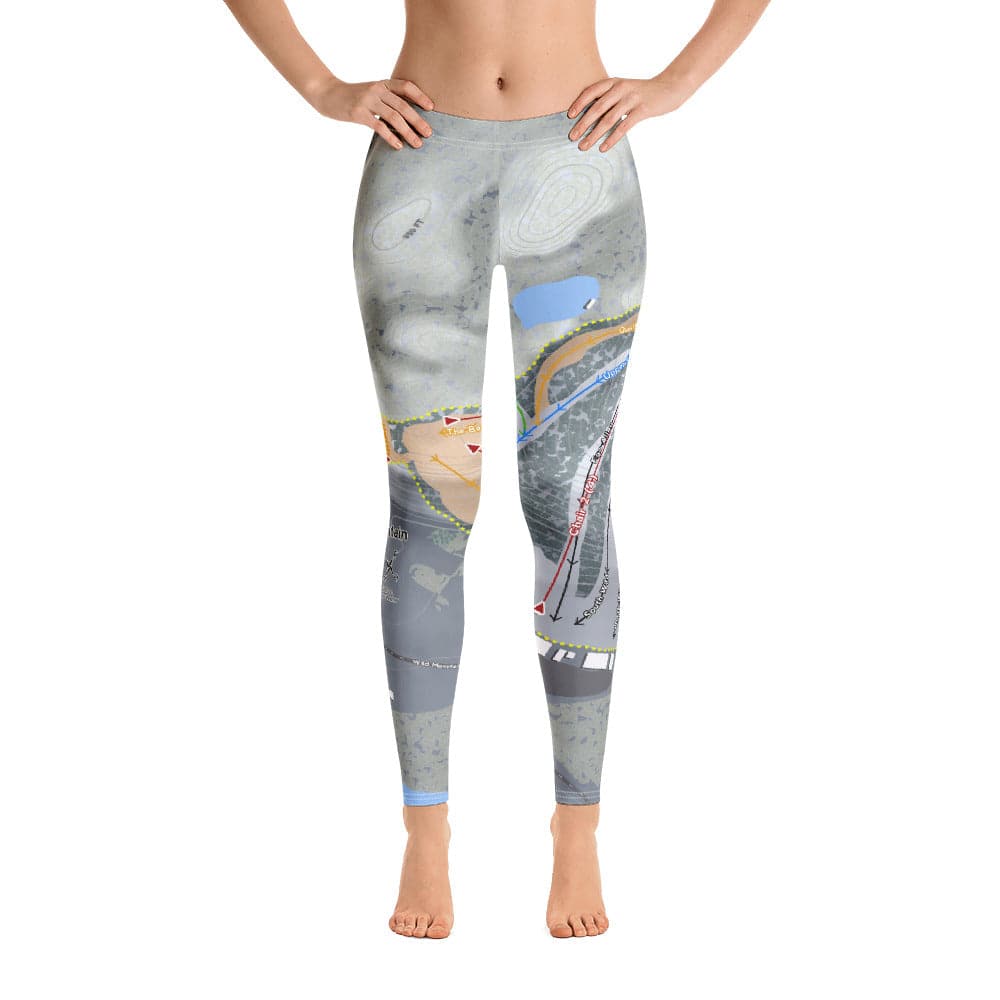 Wild Mountain, Minnesota Ski Trail Map Women's Base Layer Bottom - Powderaddicts