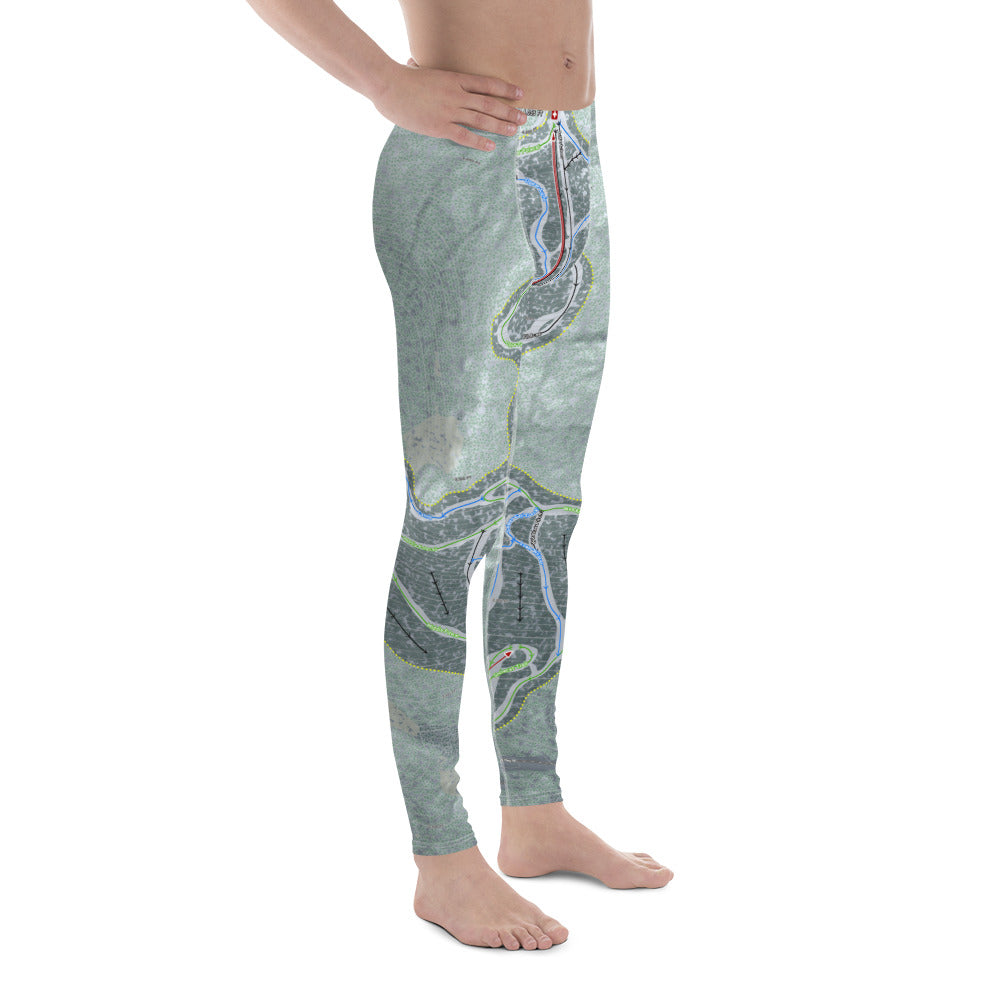 Wildcat Mountain, New Hampshire Ski Trail Map Men's Base Layer Bottom - Powderaddicts
