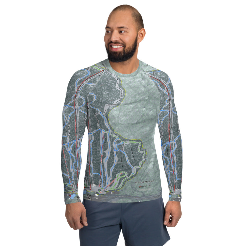 Wildcat Mountain, New Hampshire Ski Trail Map Men's Base Layers