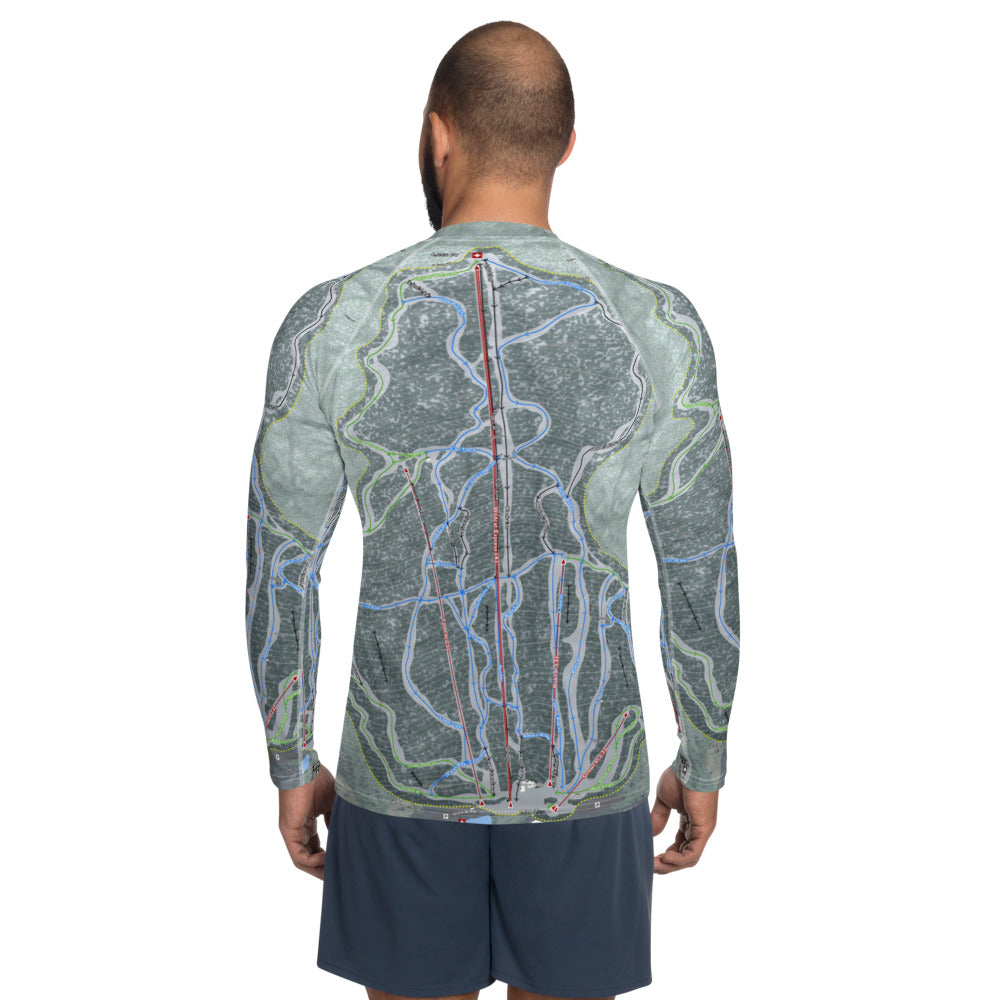 Wildcat Mountain, New Hampshire Ski Trail Map Men's Base Layer Top - Powderaddicts