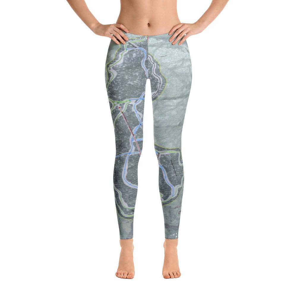 Wildcat Mountain, New Hampshire Ski Trail Map Women's Base Layer Bottom - Powderaddicts