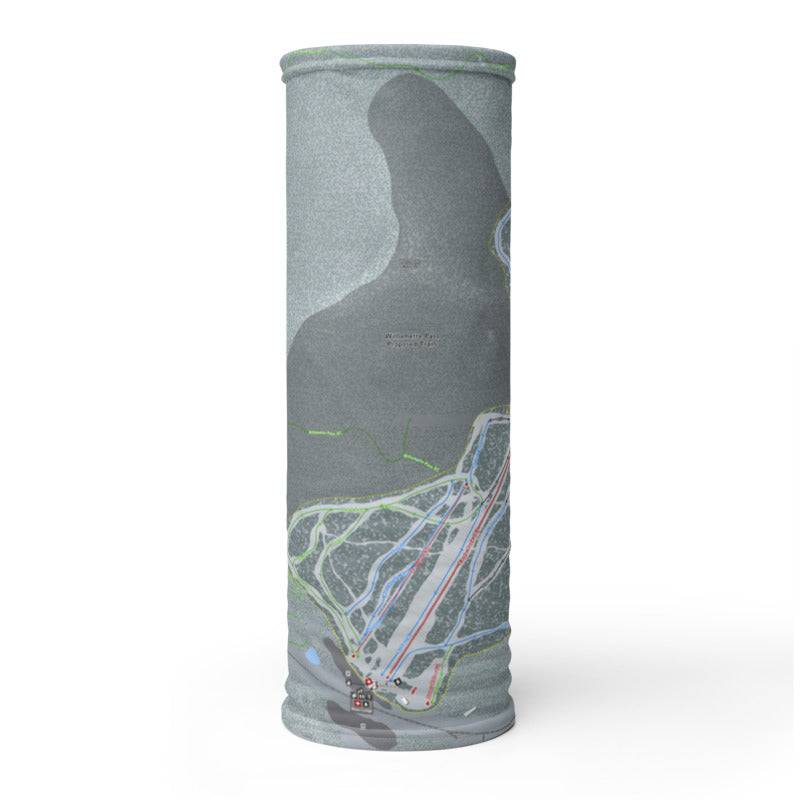 Willamette Pass, Oregon Ski Trail Map Printed Neck Gaiter - Powderaddicts