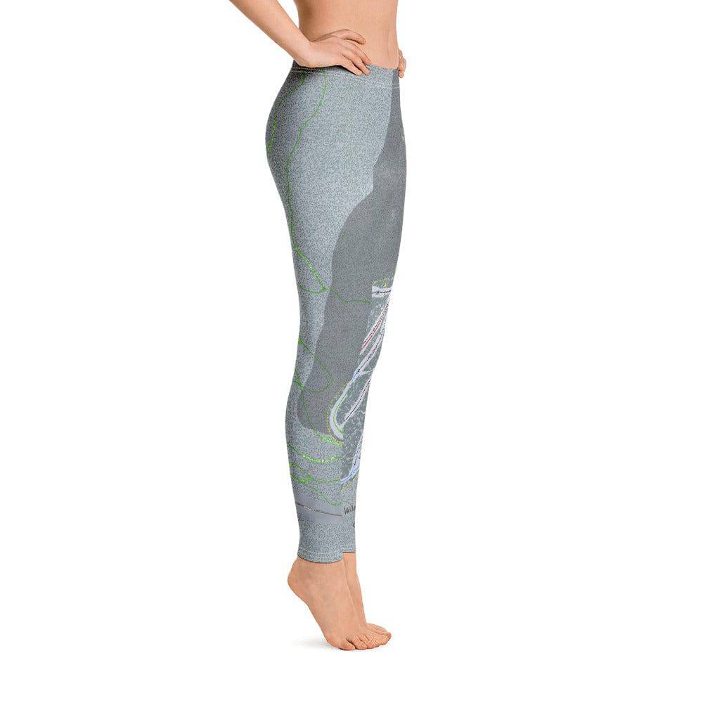 Willamette Pass, Oregon Ski Trail Map Women's Base Layer Bottom - Powderaddicts
