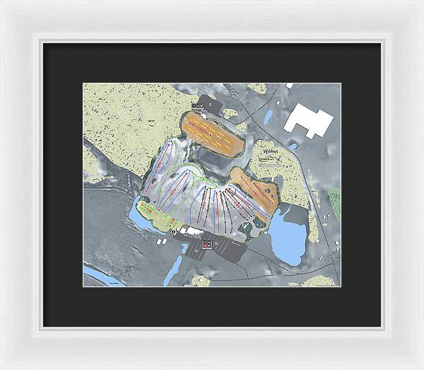 Wilmot Ski Trail Map  - Framed Print - Powderaddicts