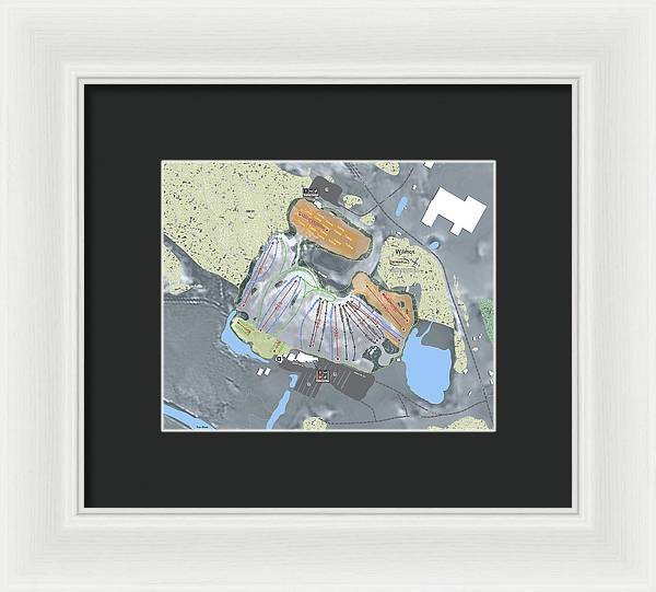 Wilmot Ski Trail Map  - Framed Print - Powderaddicts