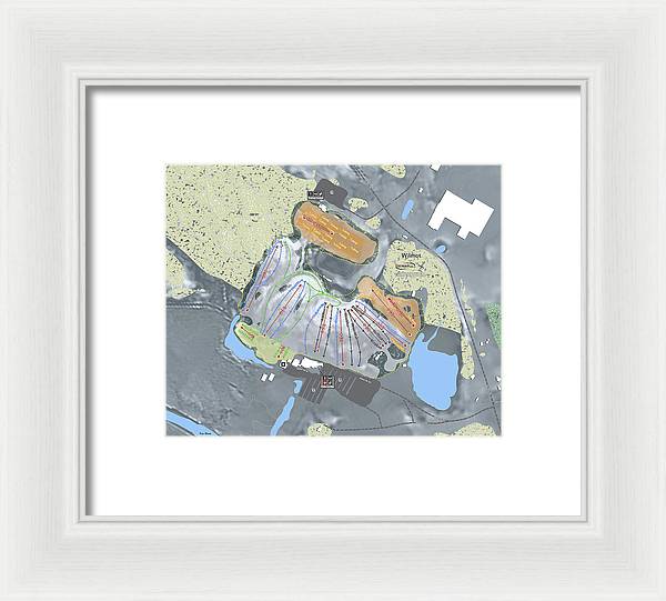 Wilmot Ski Trail Map  - Framed Print - Powderaddicts