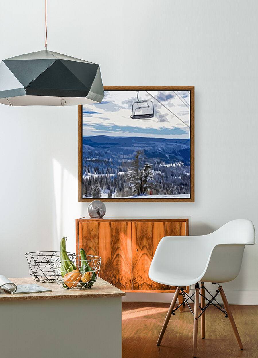 Winter chairlift - Powderaddicts