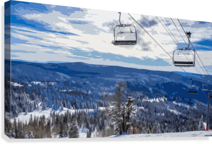 Winter chairlift - Powderaddicts