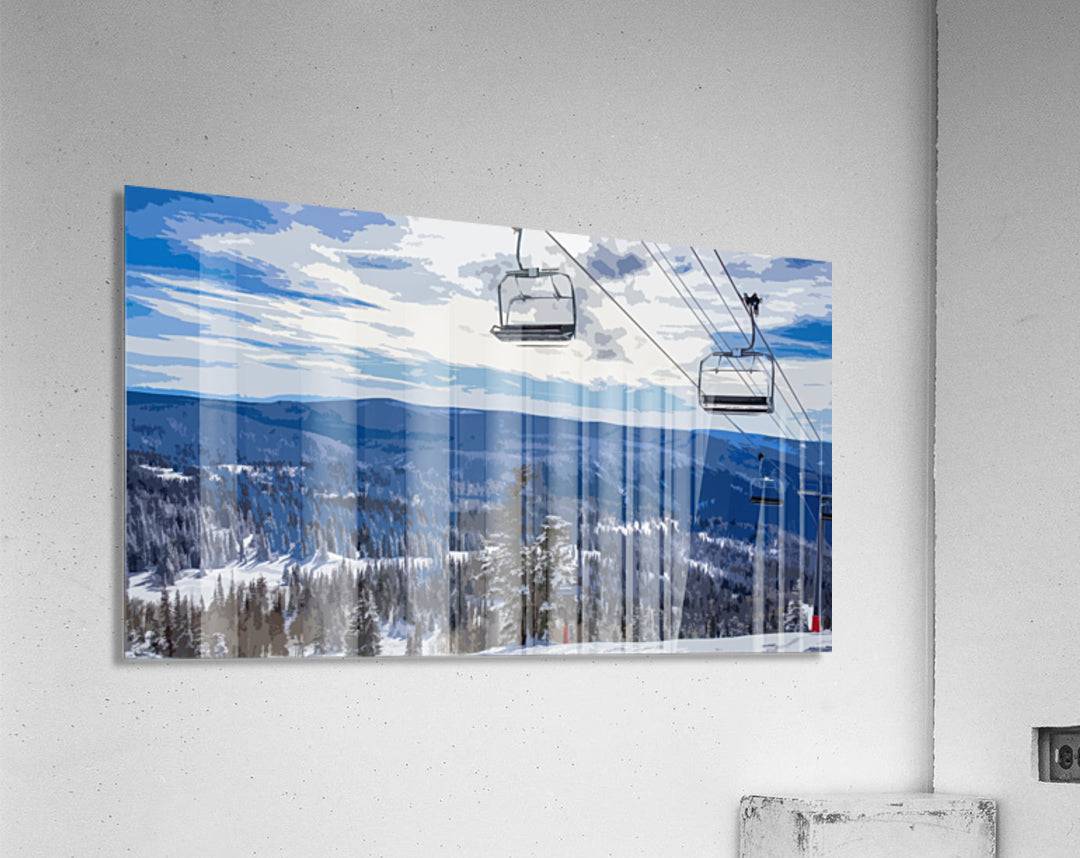 Winter chairlift - Powderaddicts