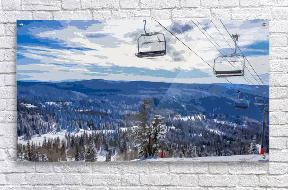 Winter chairlift - Powderaddicts