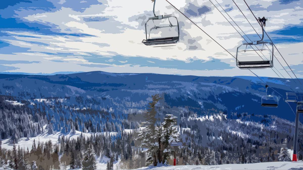 Winter chairlift - Powderaddicts