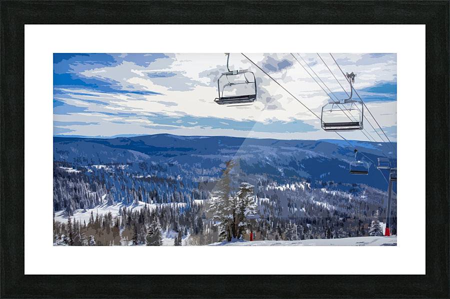 Winter chairlift - Powderaddicts