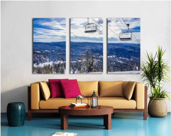 Winter chairlift - Powderaddicts