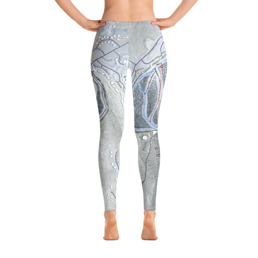 Wintergreen, Virginia Ski Trail Map Women's Base Layer Bottom