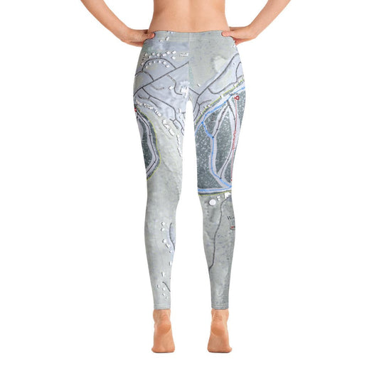 Wintergreen, Virginia Ski Trail Map Women's Base Layer Bottom - Powderaddicts