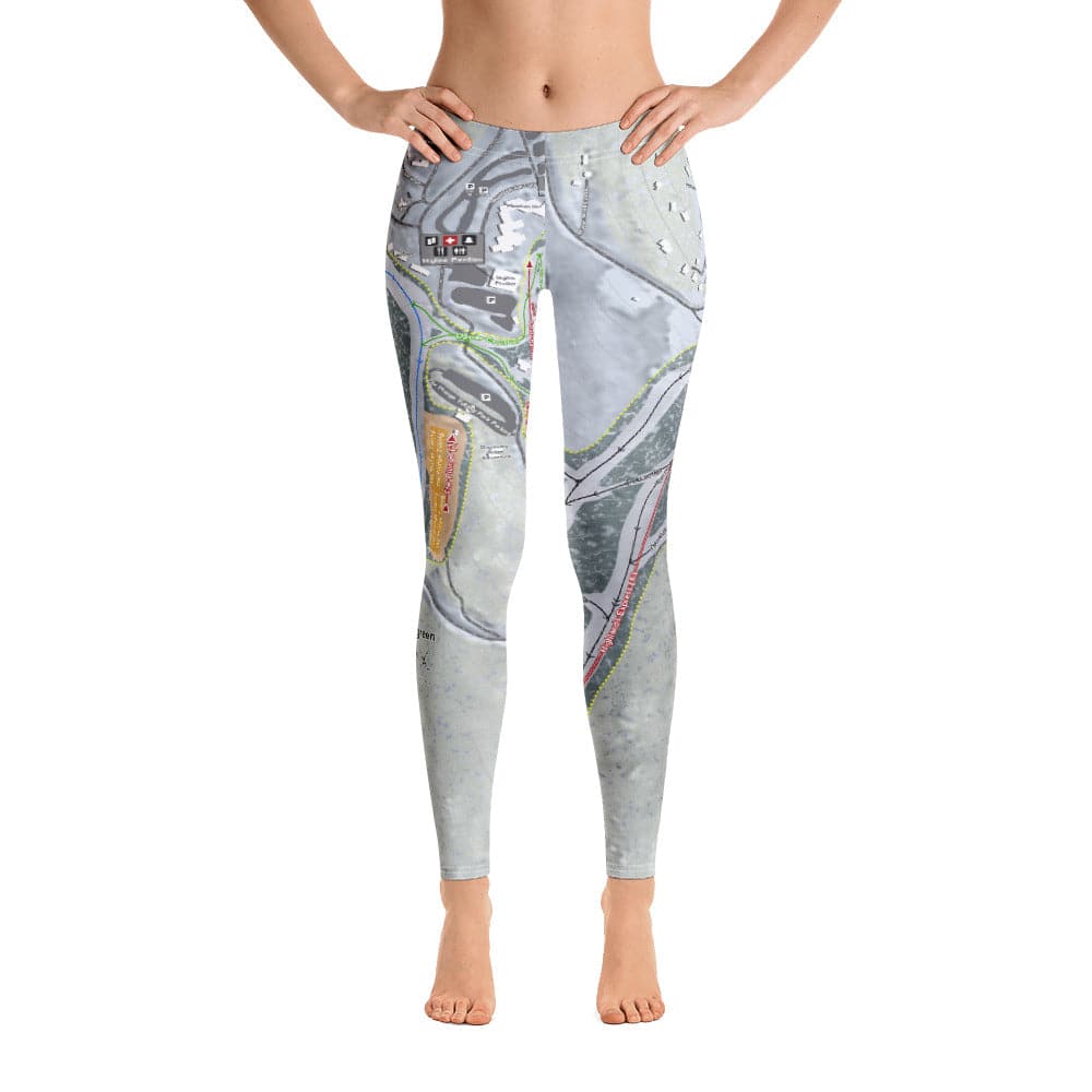 Wintergreen, Virginia Ski Trail Map Women's Base Layer Bottom - Powderaddicts