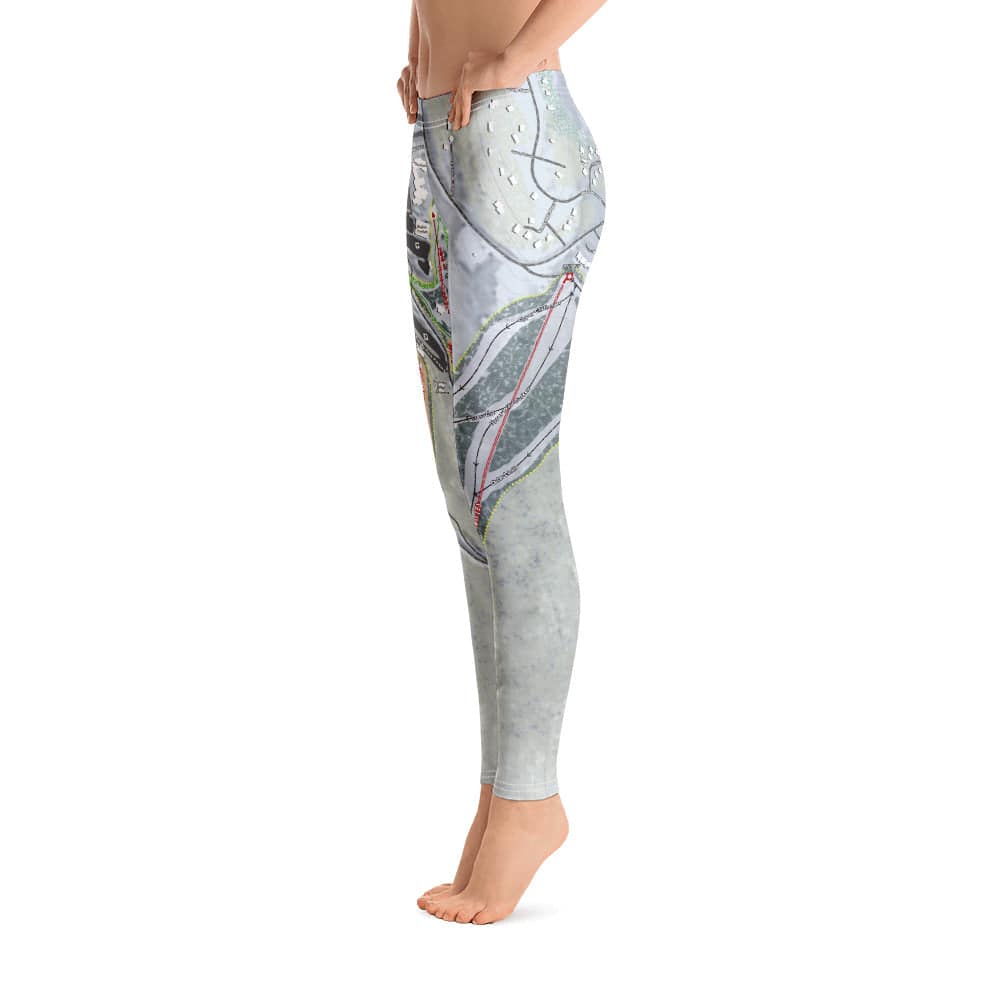 Wintergreen, Virginia Ski Trail Map Women's Base Layer Bottom - Powderaddicts