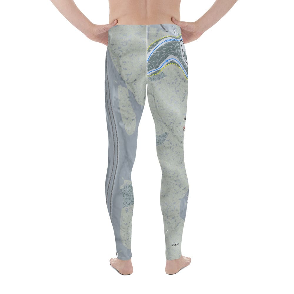 Winterplace, West Virginia Ski Trail Map Men's Base Layer Bottom - Powderaddicts