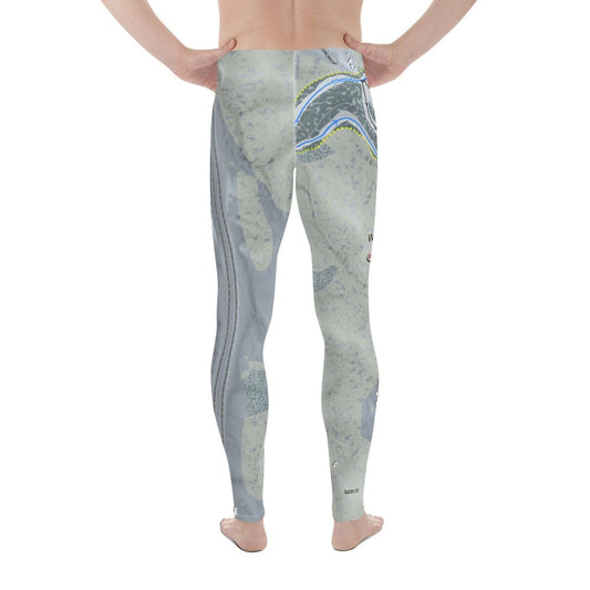 Winterplace, West Virginia Ski Trail Map Men's Base Layer Bottom - Powderaddicts