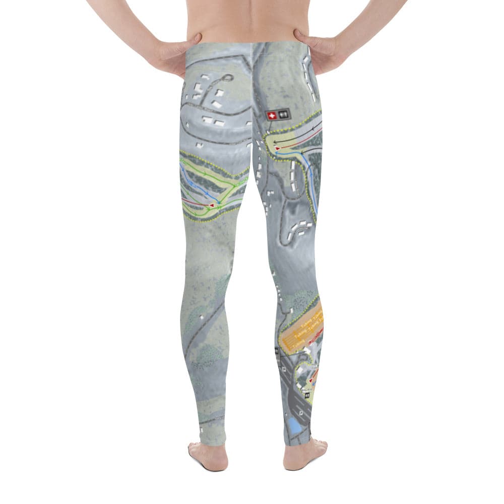 Wisp, Maryland Ski Trail Map Men's Base Layer Bottom - Powderaddicts