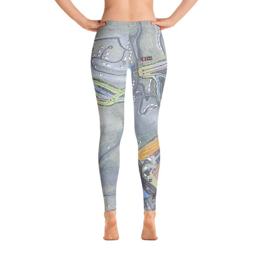 Wisp, Maryland Ski Trail Map Women's Base Layer Bottom - Powderaddicts
