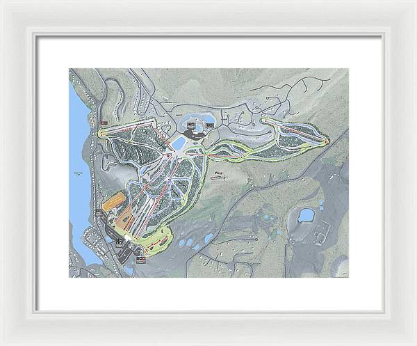 Wisp Ski Trail Map - Framed Print - Powderaddicts