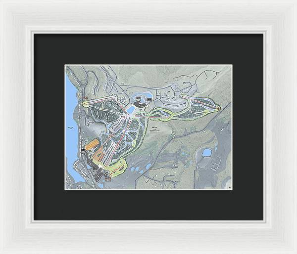 Wisp Ski Trail Map - Framed Print - Powderaddicts