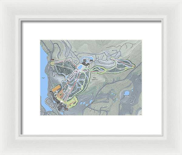 Wisp Ski Trail Map - Framed Print - Powderaddicts