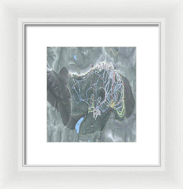 Wolf Creek Ski Trail Map - Framed Print - Powderaddicts