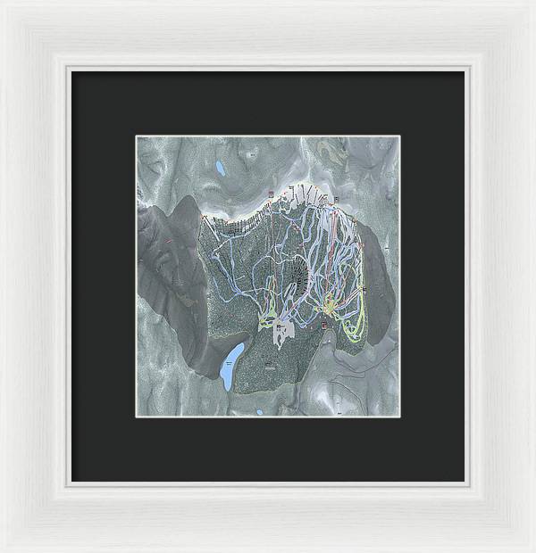 Wolf Creek Ski Trail Map - Framed Print - Powderaddicts