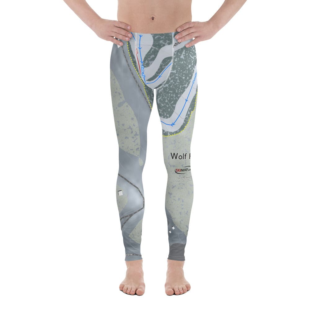Wolf Ridge, North Carolina Ski Trail Map Men's Base Layer Bottom
