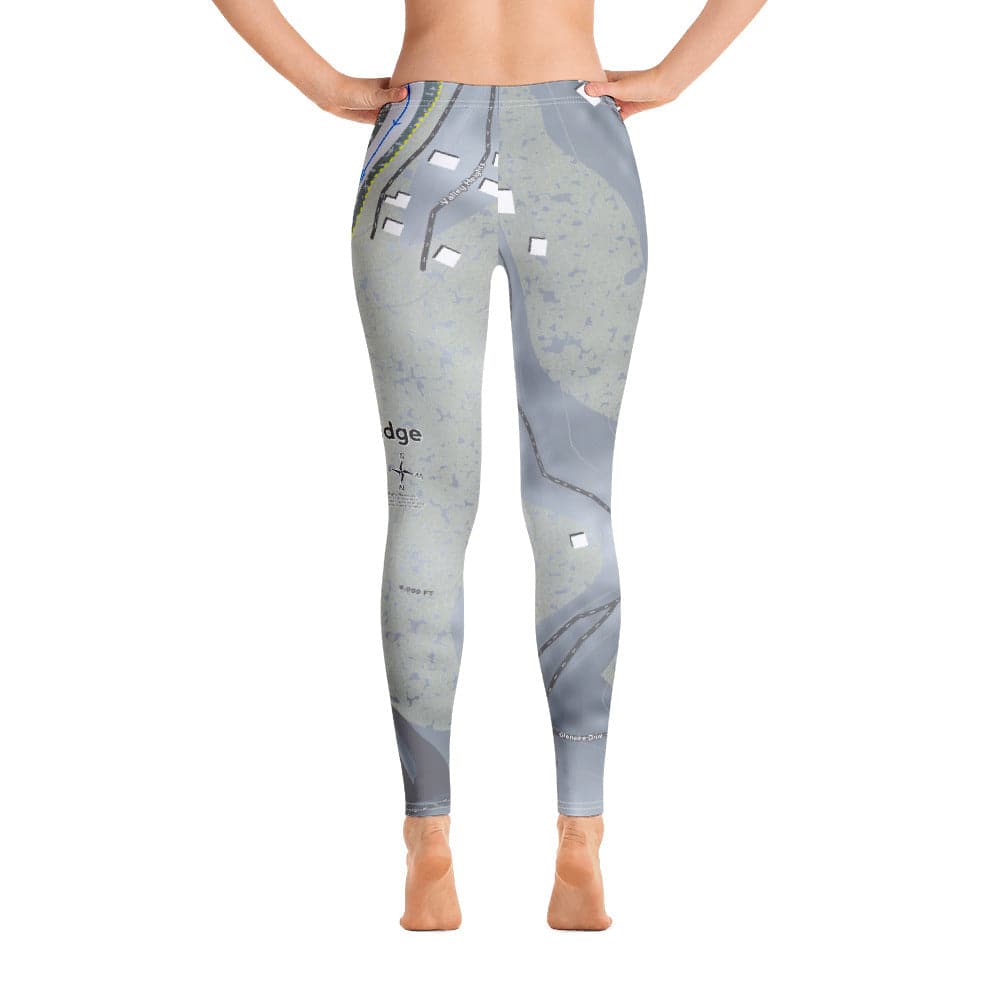 Wolf Ridge, North Carolina Ski Trail Map Women's Base Layer Bottom - Powderaddicts