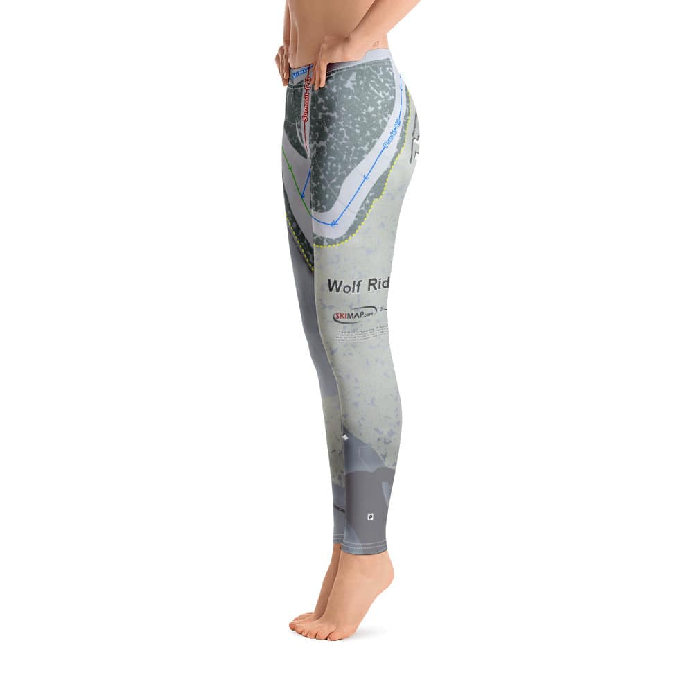 Wolf Ridge, North Carolina Ski Trail Map Women's Base Layer Bottom - Powderaddicts