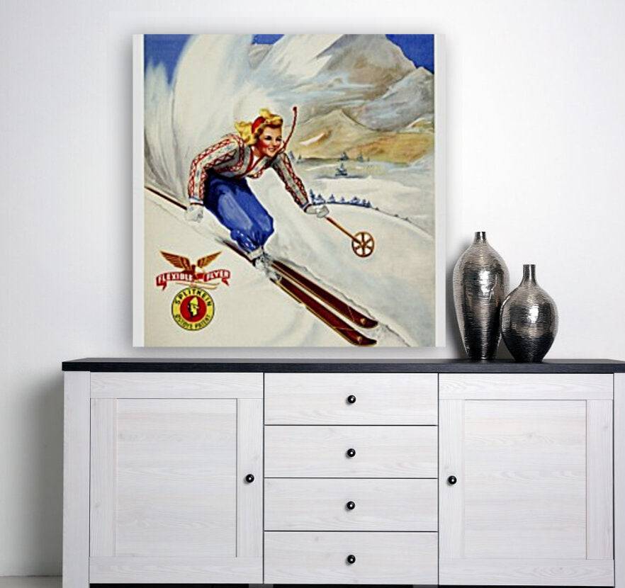 Woman on Ski Truck - Powderaddicts