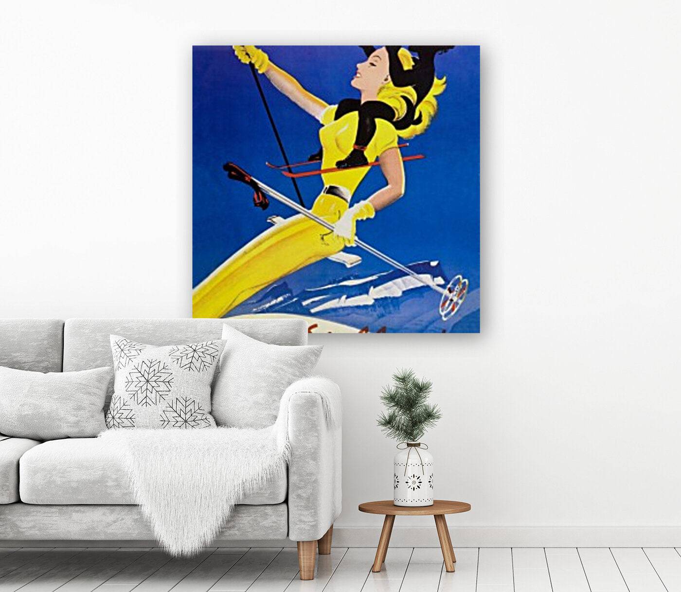 Woman Skiing on Les Diablerets - Powderaddicts