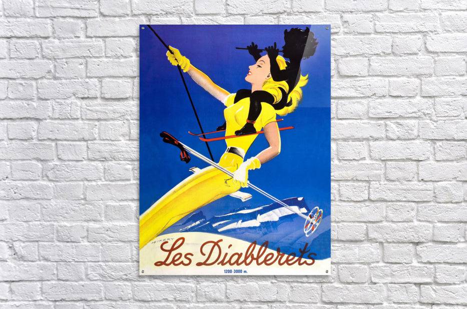 Woman Skiing on Les Diablerets - Powderaddicts