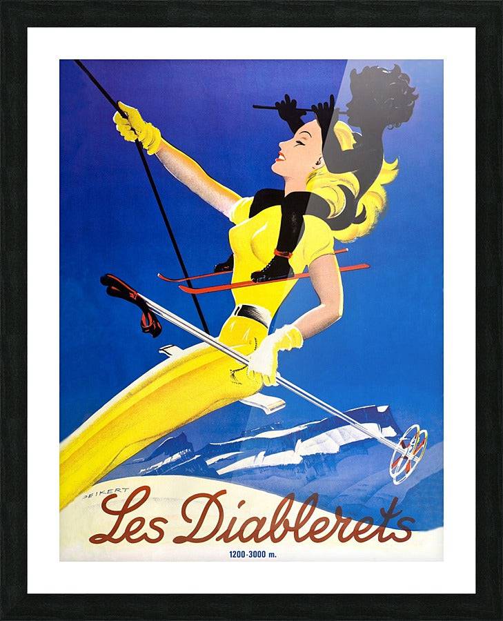 Woman Skiing on Les Diablerets - Powderaddicts