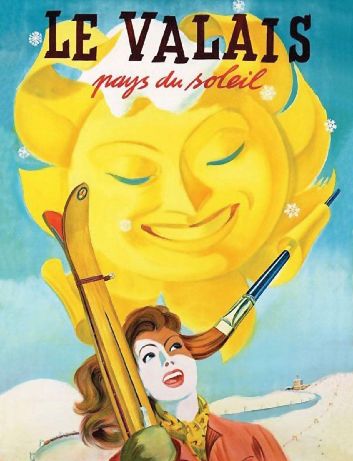 Woman under Valais Sun - Powderaddicts