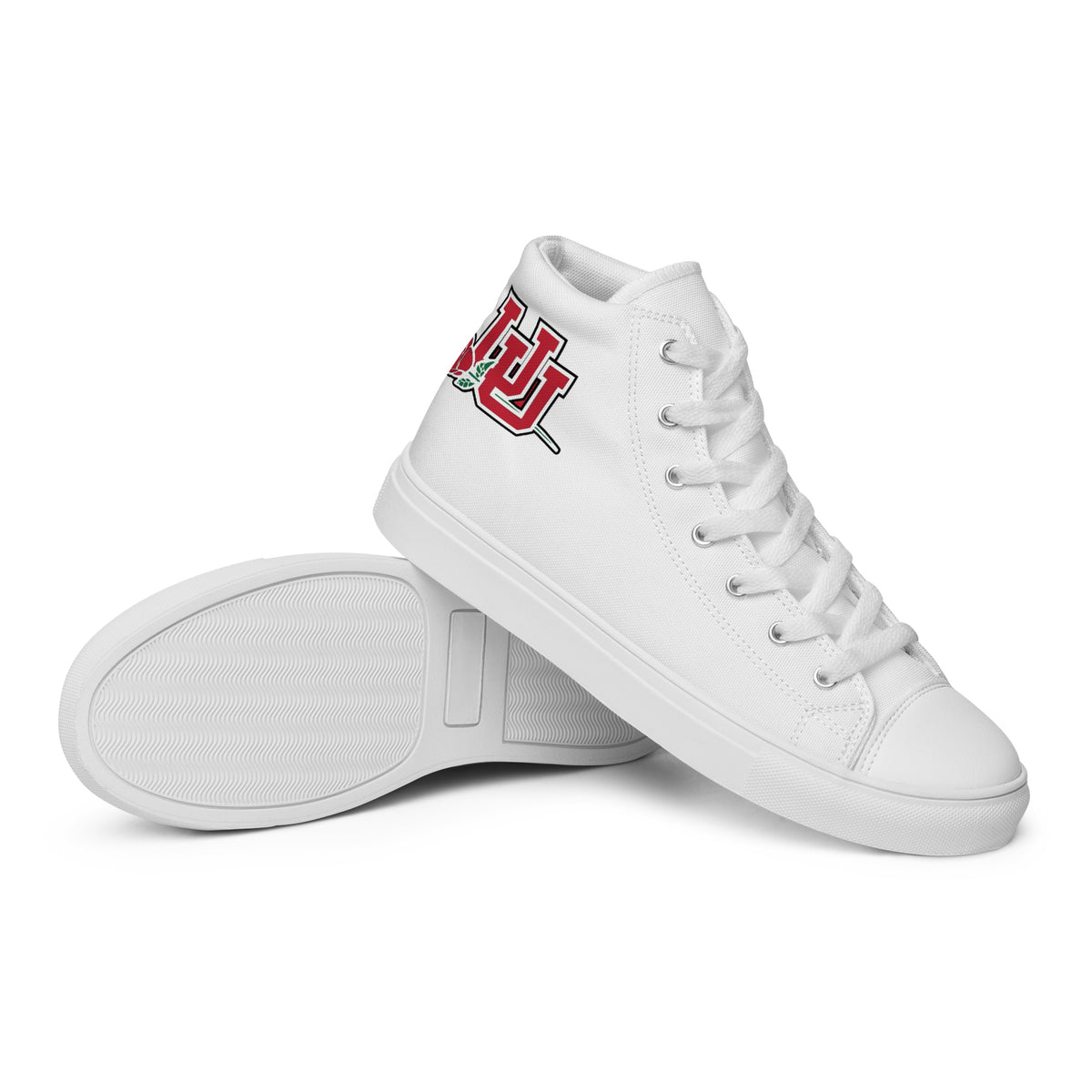 Utah Rose Bowl Women’s high top canvas shoes