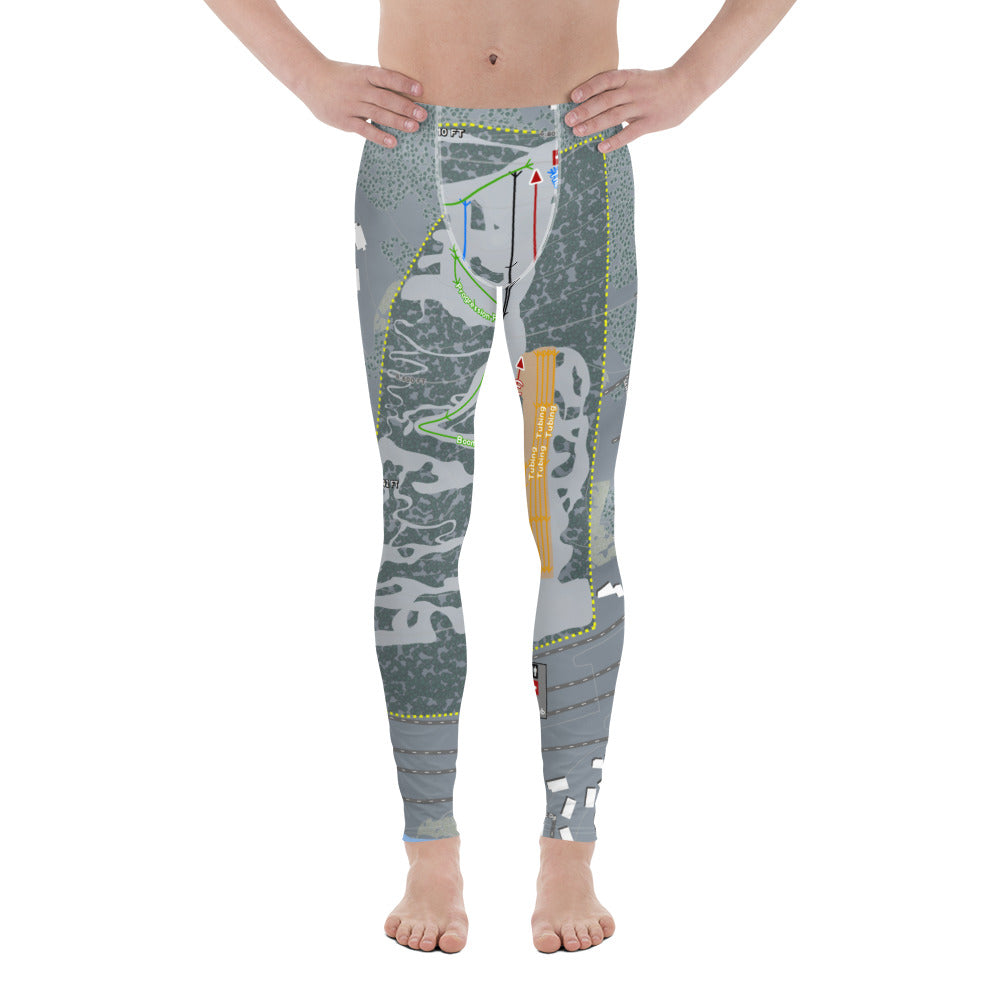 Woodward, Utah Ski Trail Map Men's Base Layer Bottom - Powderaddicts