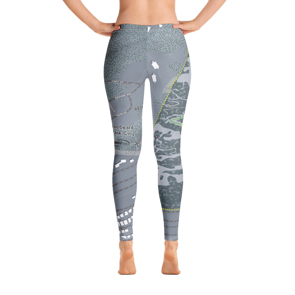 Woodward Park City, Utah Ski Trail Map Women's Base Layer Bottom