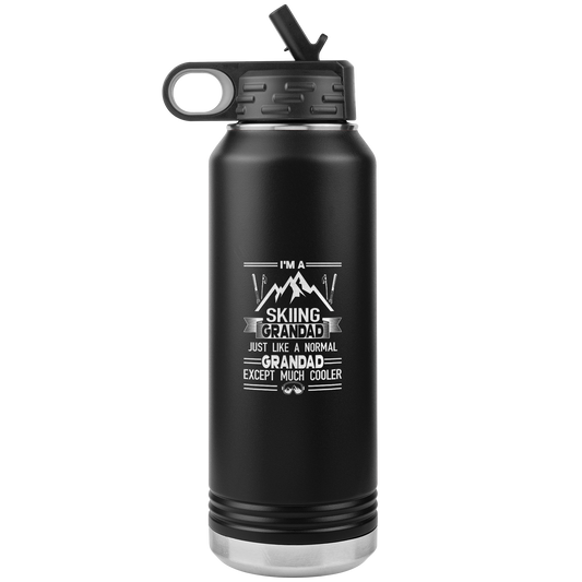 I'm A Skiing Grandad 32oz Water Bottle Tumbler - Powderaddicts