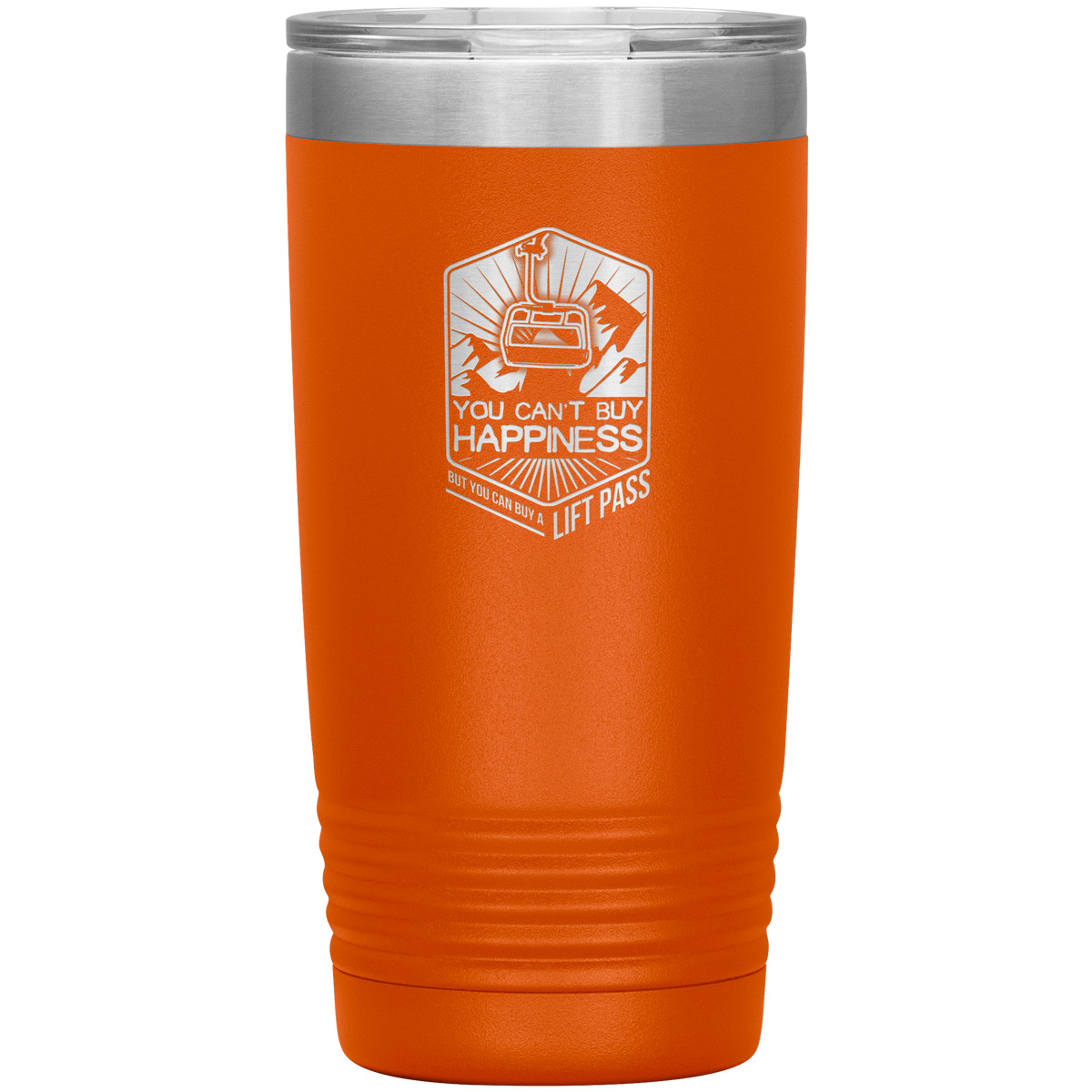 You Can't Buy Happiness But You Can Buy A Lift Pass 20oz Tumbler - Powderaddicts