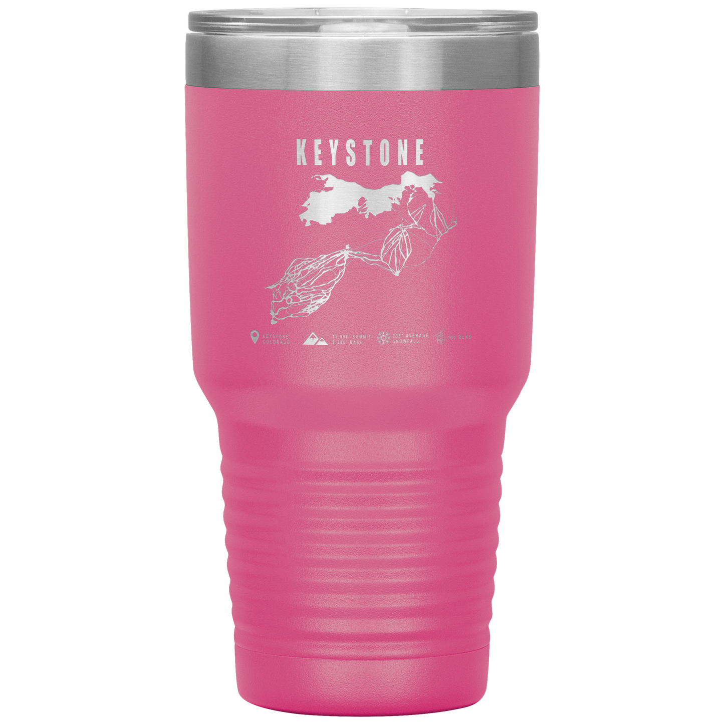 Keystone Colorado Ski Trail Map 30oz Tumbler - Powderaddicts
