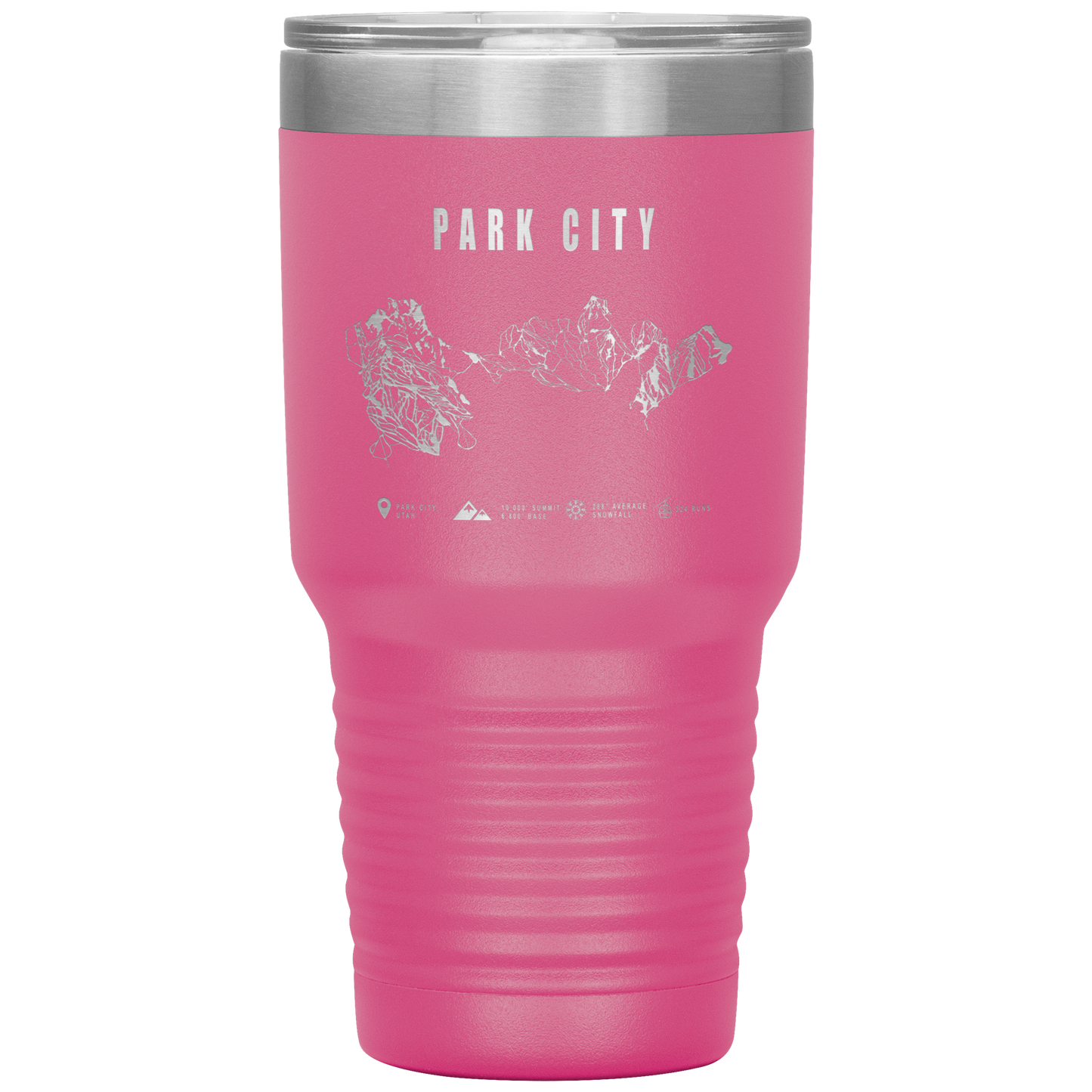 Park city,Utah Ski Trail Map 30oz Tumbler - Powderaddicts