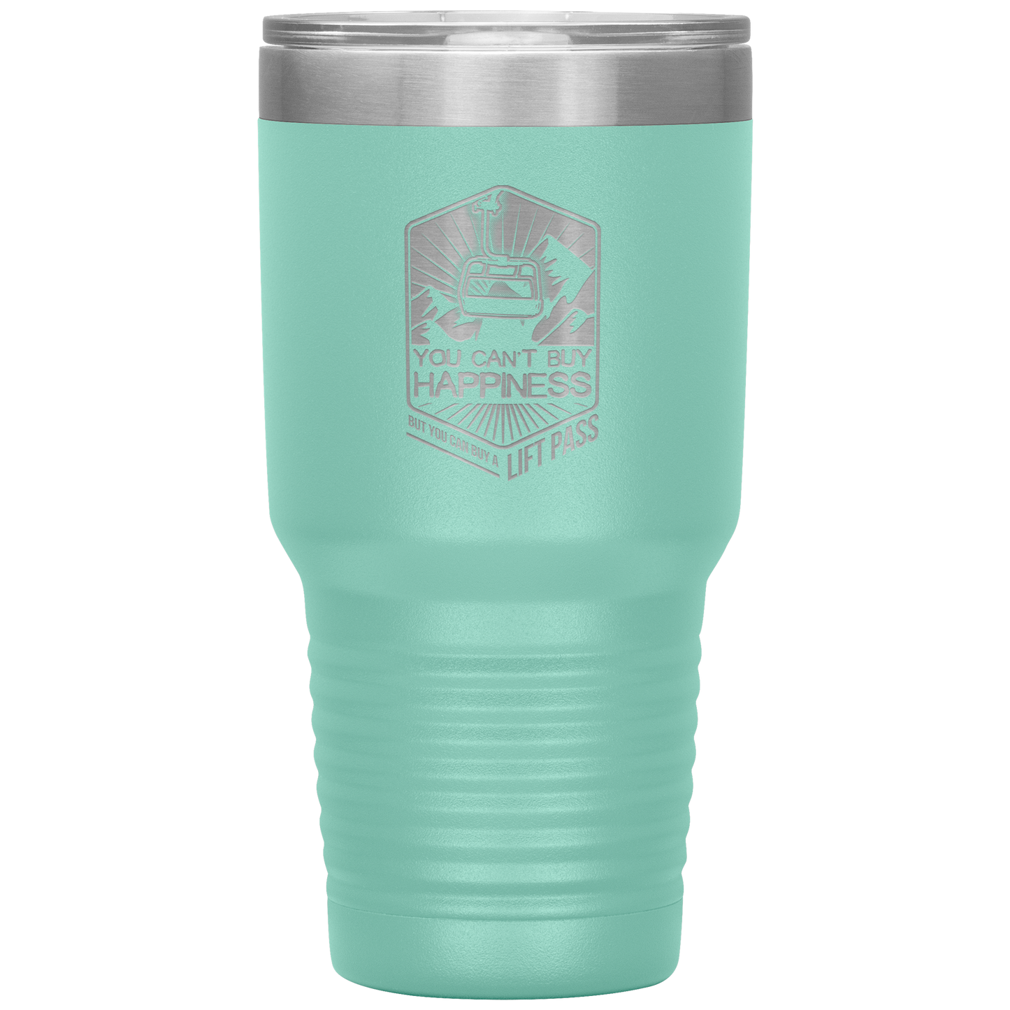 You Can't Buy Happiness But You Can Buy A Lift Pass 30oz Tumbler - Powderaddicts