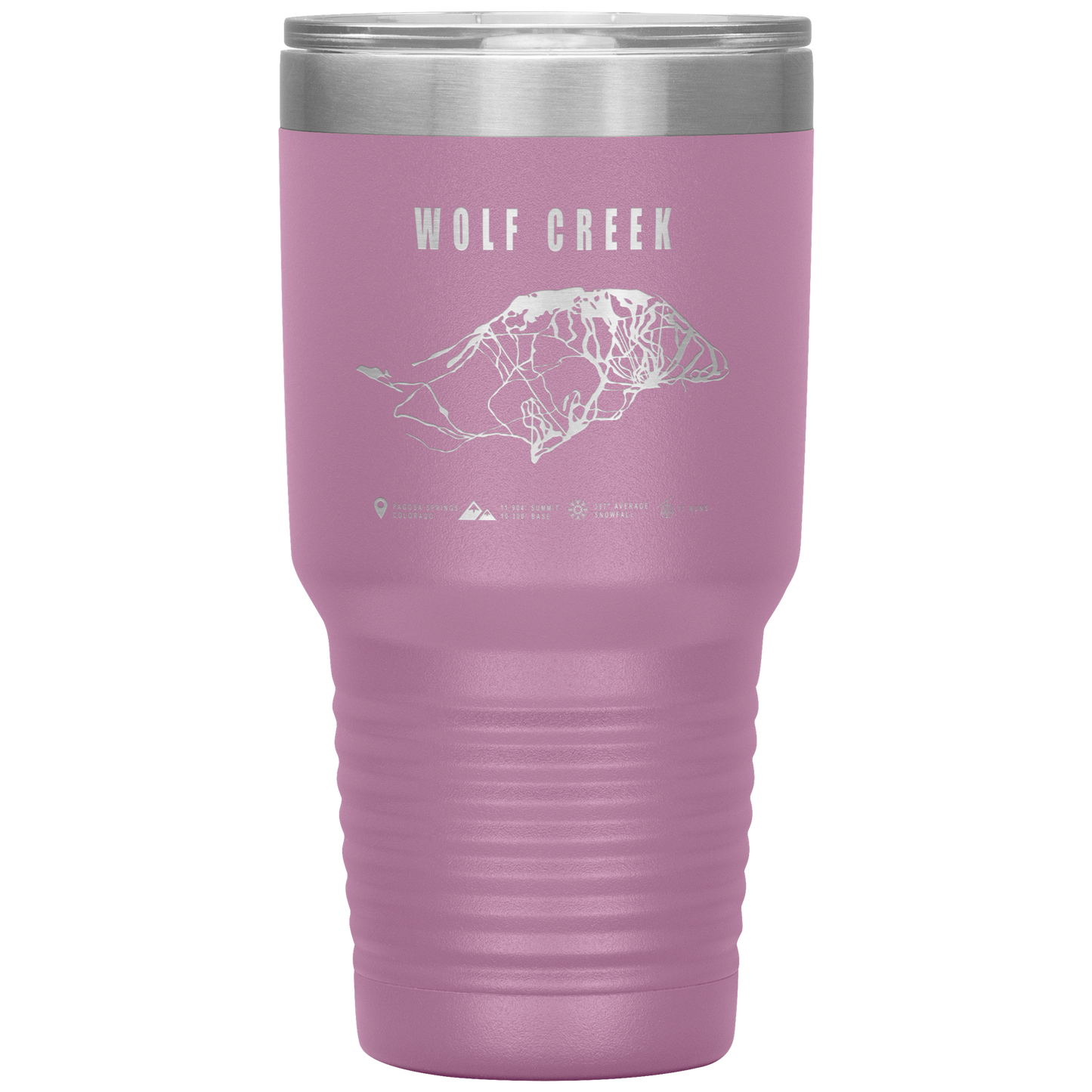 Wolf Creek Colorado Ski Trail Map 30oz Tumbler - Powderaddicts